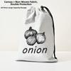 Large Vegetable Storage Bags Reusable Canvas Bag Portable Kitchen Storage Pouch