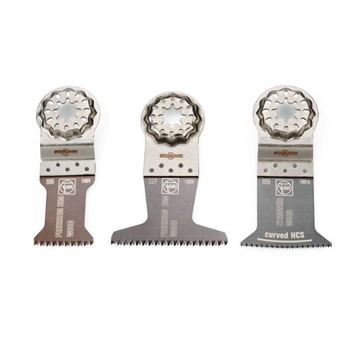 Lames de scie plongeante - FEIN - E-Cut Starlock - 3 pièces - Spécial bois - Gris