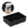 6 Grid Large Ice Cubes Maker Square Ice Cubes Tray Silicone Ice Mold Party Bar Accessories