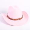 Popolare cappello da cowboy a tesa singola stile OL moda europea e americana cappello a cilindro di alta gamma per uomo e donna cappello jazz cappello di feltro