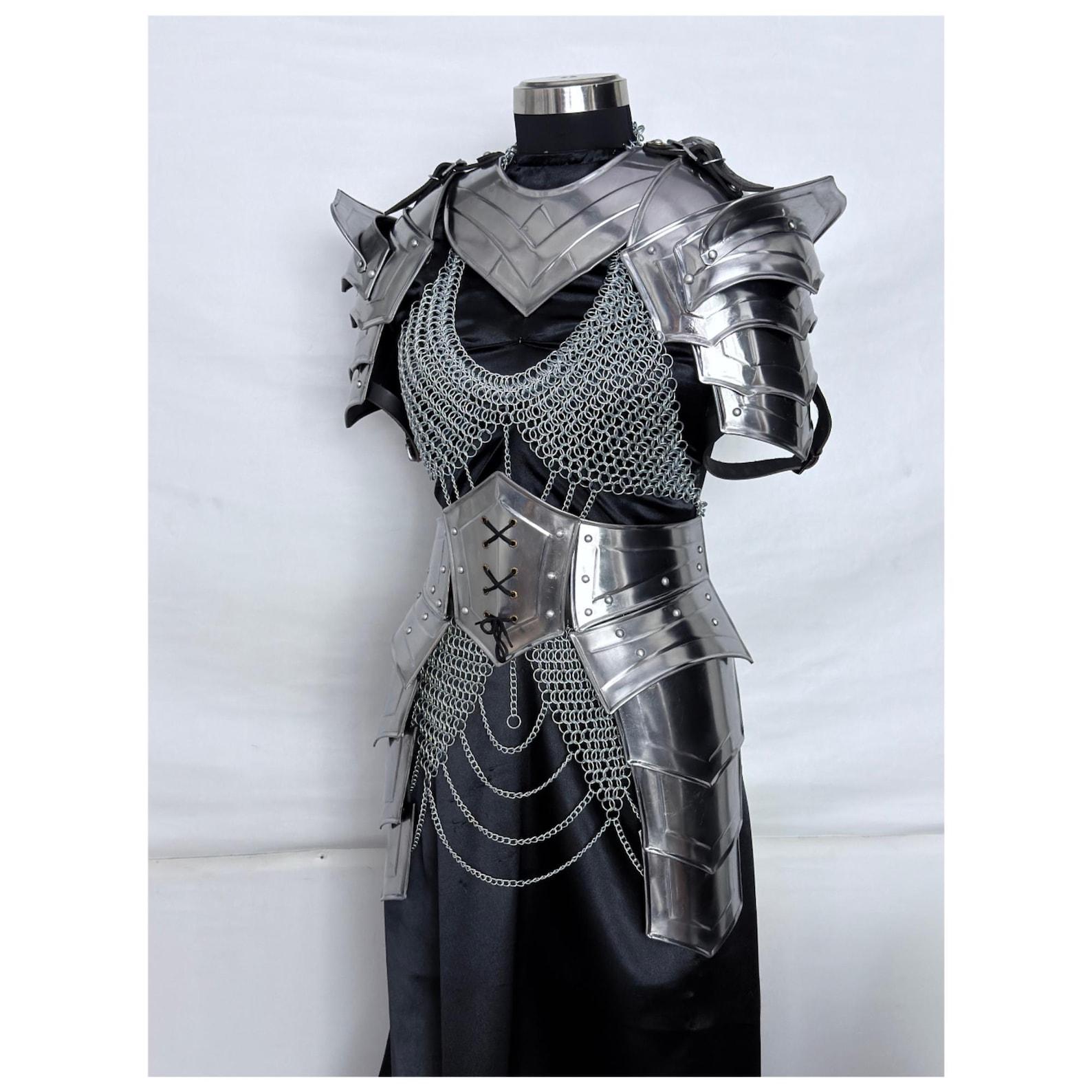 Medieval Knight Armor Costume Set Steel LARP Cosplay Renaissance Faire Outfit