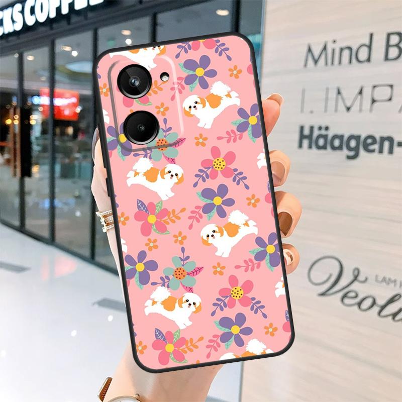 

Cartoon Shih Tzu Dog Case For Realme GT7 Pro GT6 11 12 13 14 15 Pro Plus C55 C53 C35 C33 C61 C65 C67 C53 C71 C75 Realme C15