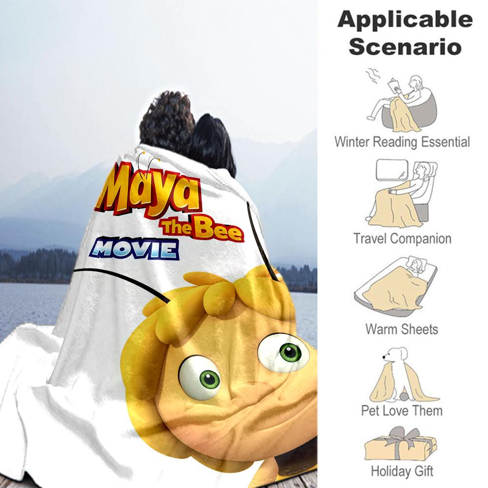 Maya Bee Blanket, High quality Comfortable for All Seasons, Home Decor, Warmth and Comfort