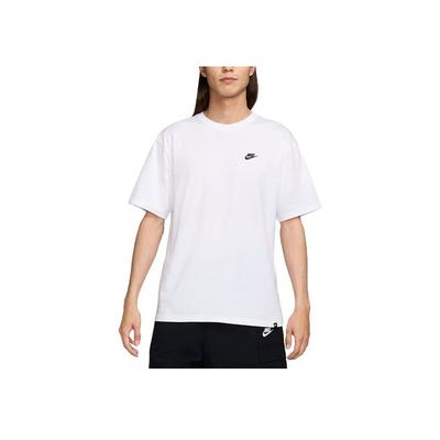 Solid Color Loose Fit Crew Neck Short Sleeve Drop Shoulder T-Shirt Men Tops White FV0376-100