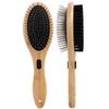 Dog Comb Double-sided Dogs Brush Bamboo Dog Grooming Brush Pet Hair Remover Massage Combs for Cat Hair Knot Cleaning Brushes