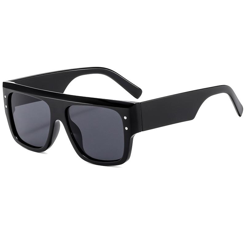 Modern Square Uv400 Sunglasses For Men And Women With Gray Lenses For Outdoor Activities
