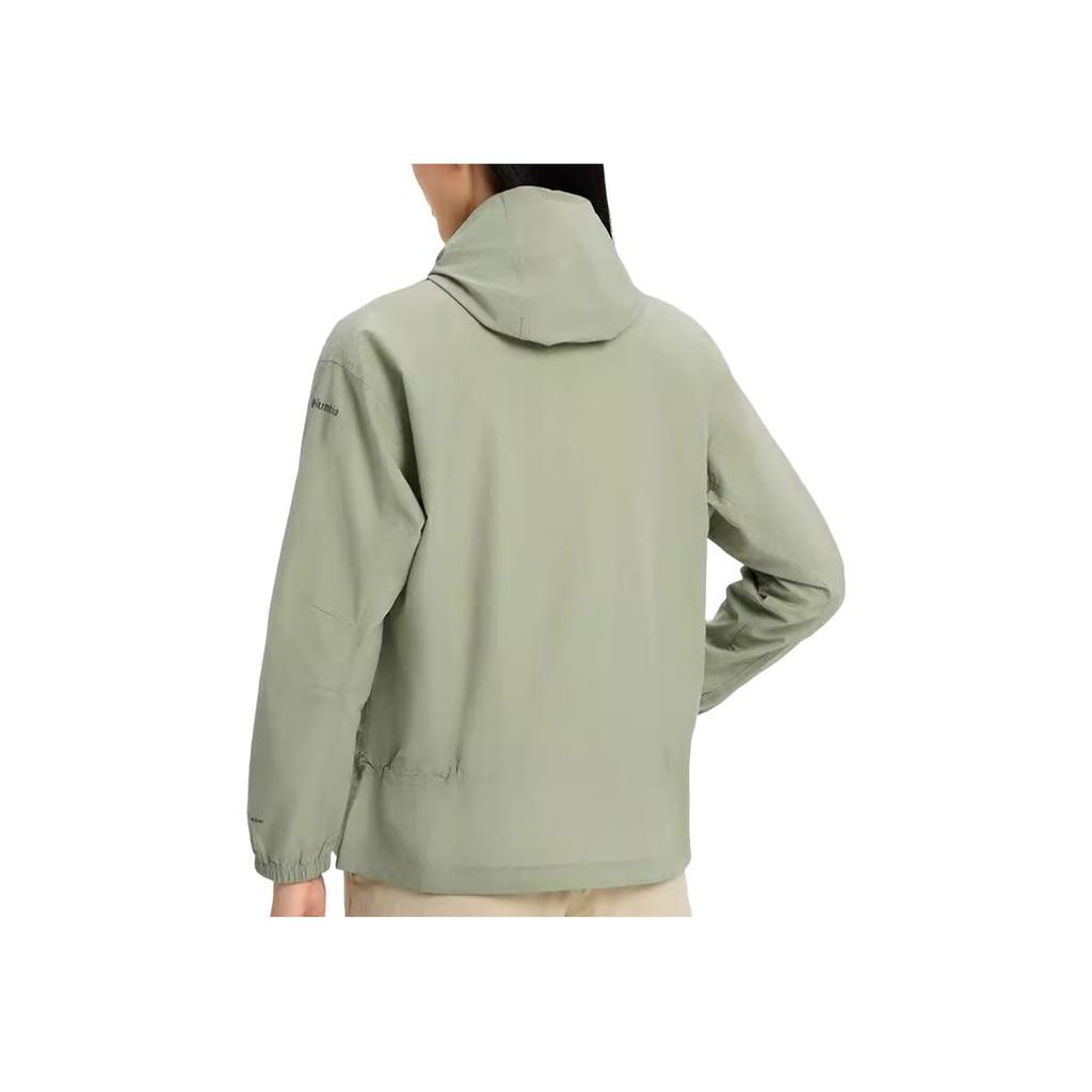 Columbia City Outdoor Series Solid Color Hooded Zipper Simple Casual Jacket Women Jackets Green WR8791-348