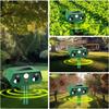 Waterproof Ultrasonic Animal Repeller Flashing Light Motion Sensor Repellent  Agricultural