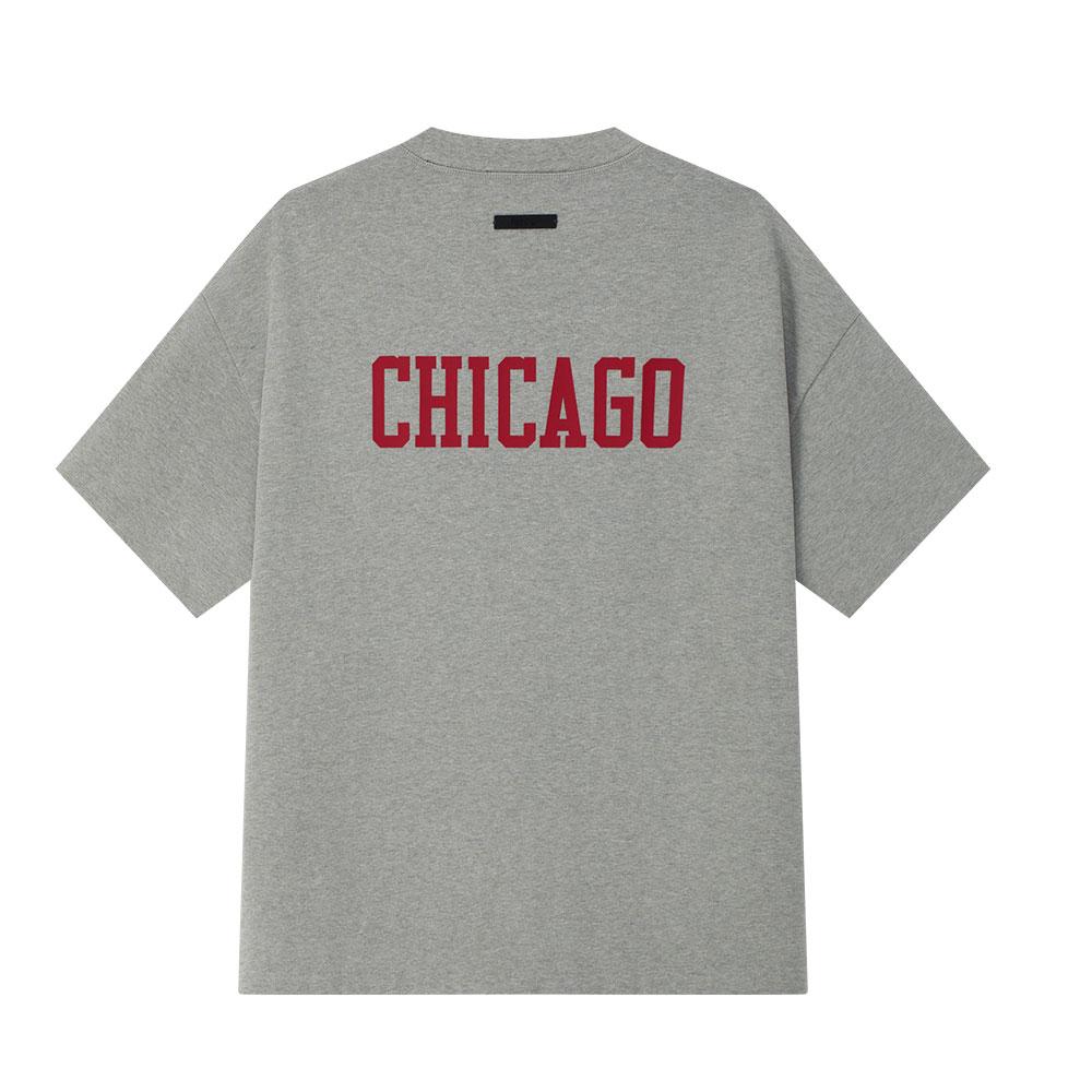 Fear of God Essentials Bulls 90s Tee Concrete Heather Men Tops Grey 125NB252006F