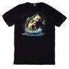 T-Shirt Lustiges Angler Fisch Motiv