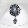 1pc Women Jewelry Long Vintage Brooch Pins Pretty Beauty Queen Cameo Brooches For Women Gift