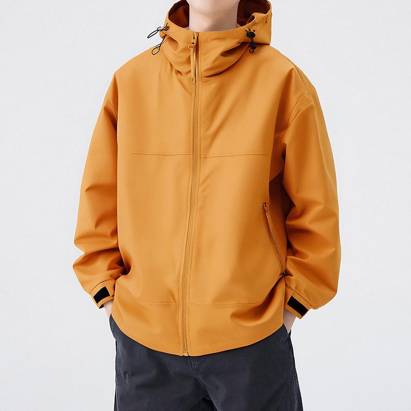 

Повседневная куртка высокого класса для мужской новой модной универсальной верхней одежды, трендовая куртка с капюшоном S