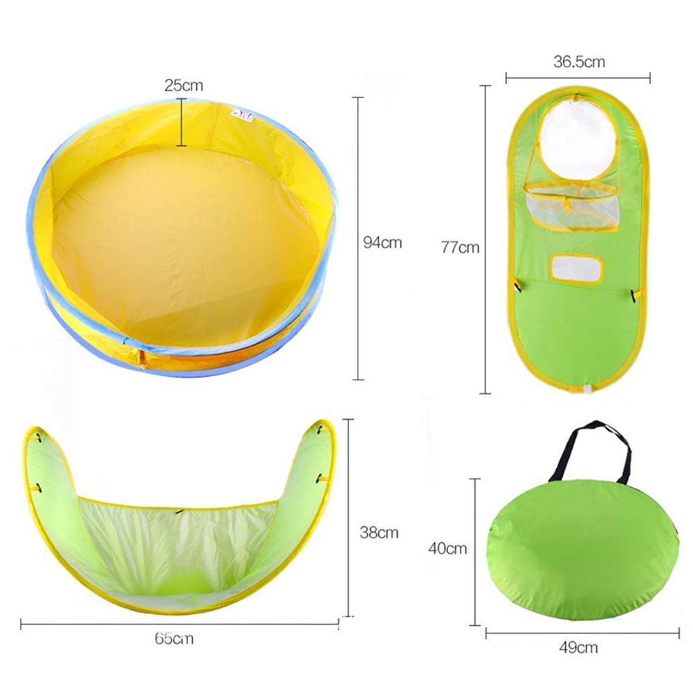 Baby Beach Ten Children's Pool Tent Portable Shade Pool UV Protection Sun Shelter Children Ball Pit Tent PaddlingSwimming Pool