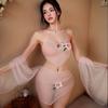 Pure Desire Sexy Embroidery Deep V Neck Belly Pocket Hot Dance Girl Suit Sexy Underwear
