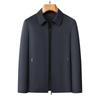 2026 Spring/Autumn Men's Non-Iron Lapel Jacket: Versatile Casual Outerwear for Middle-Aged/Elderly Dad