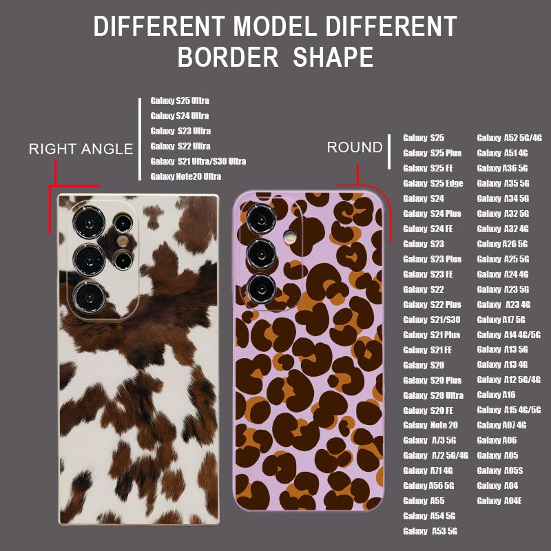 Leopardenmuster Hülle Für Samsung Galaxy S26 S25 Ultra S24 S23 S22 Plus S21 FE A15 A16 A17 A35 A36 A54 A55 A56 5G Weiche Hülle