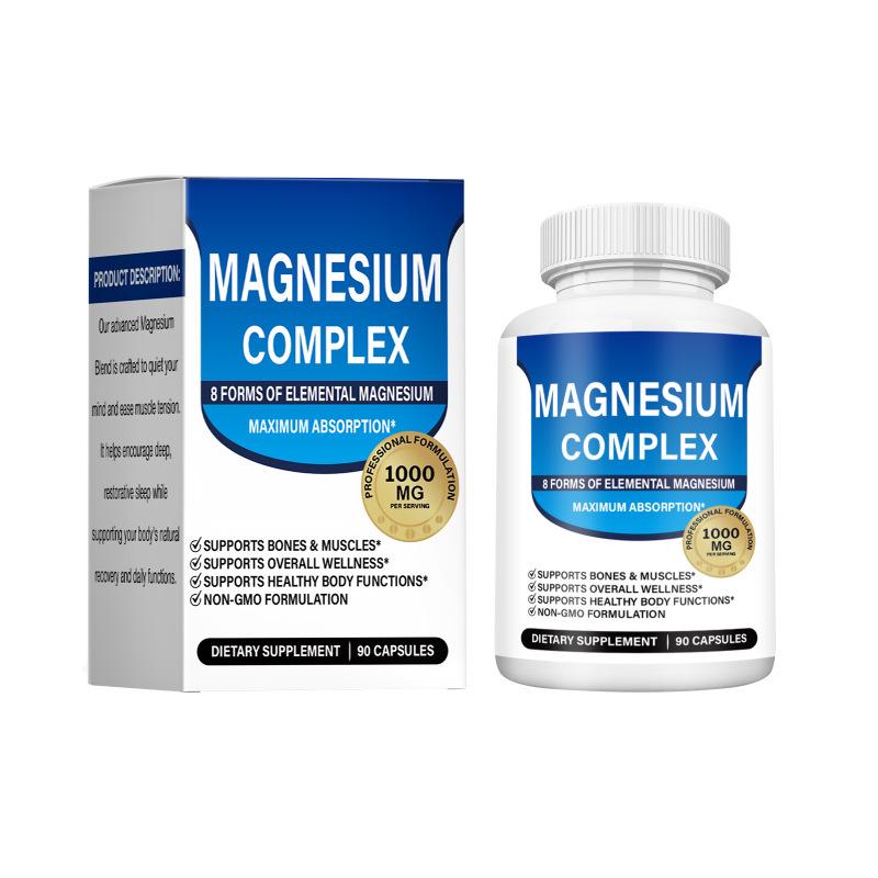 Capsules de Complexe de Magnésium Très Vendues - Complément pour le Fitness