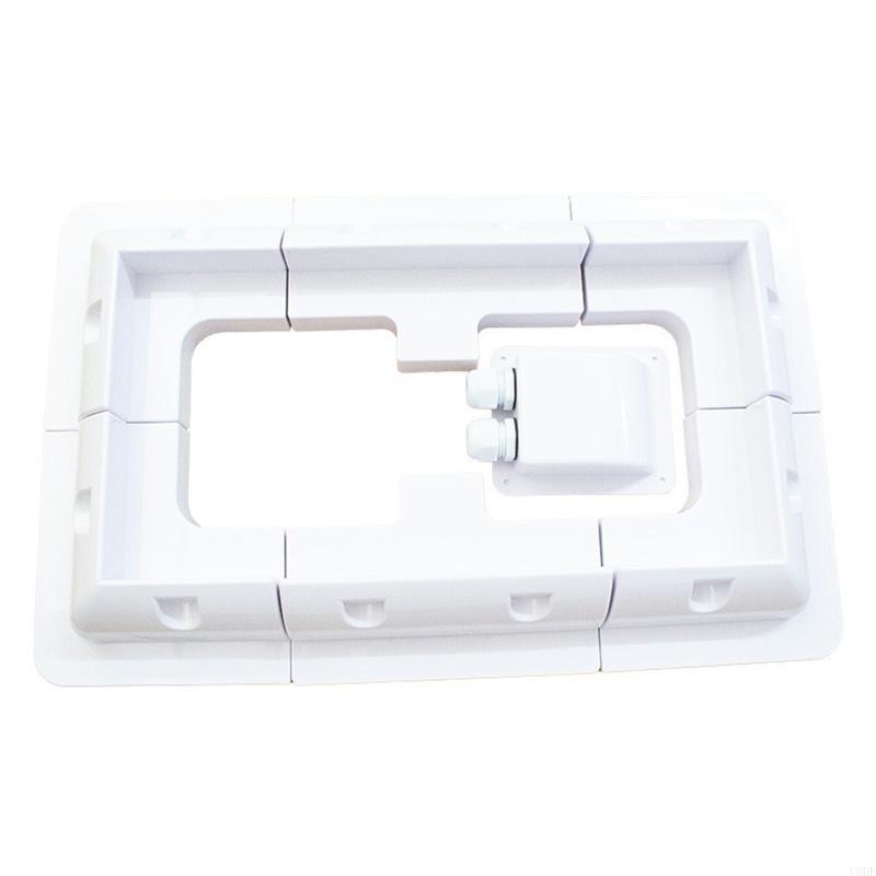

Rectangle Set-Free Corner Bracket Mount for RV Boats Caravans Marine Motorhomes белый