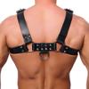 Harnais en cuir Buckle Noir - The Red Harness - Harnais Homme