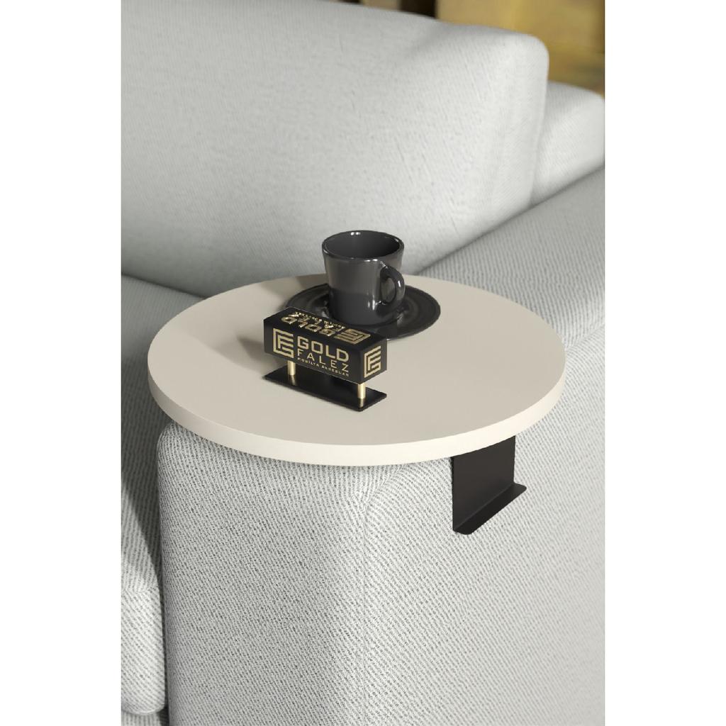 Side Table Adjustable Tray Decorative Modern Tray Sofa Table Walnut