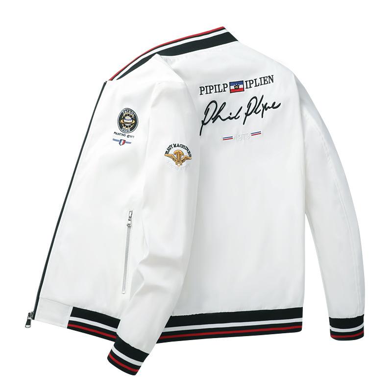 Embroidered Baseball Uniform Man  Flight Coat Korean  Casual Men's Jacket