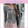 Wool Blend Sweater Top With Long Sleeve Vneck For Elegant Women