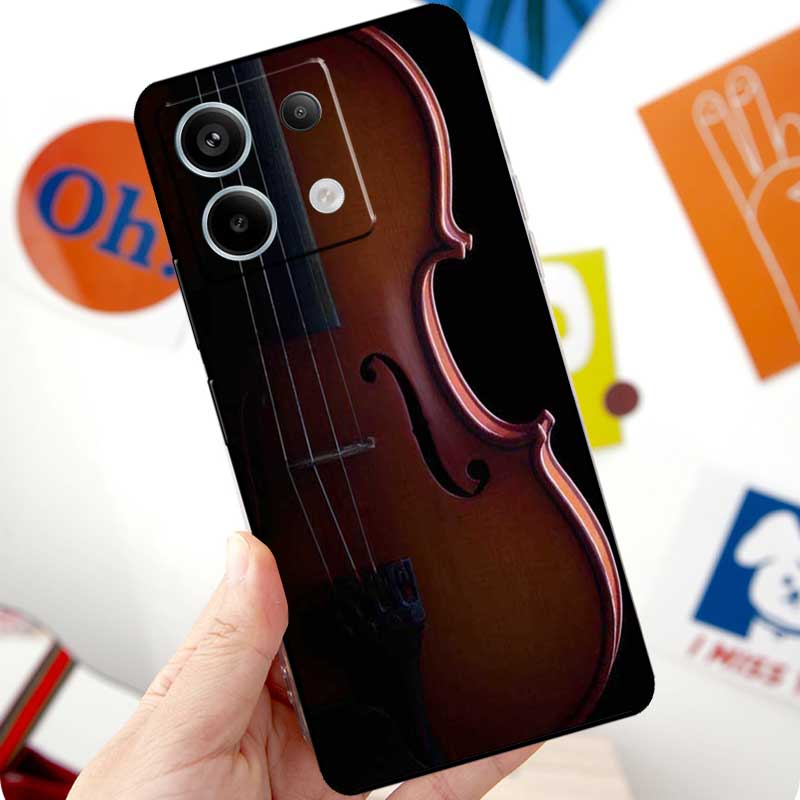 Elegant Violins Bow Sheet Music Funda For Xiaomi Redmi Note 13 10 11 12 14 15 Pro Plus Case For Redmi 15 12C 13C 14C 10C 15C