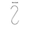 S Hanger Stainless Steel Coat Scarf Bag Keys Hook Kitchen Bathroom Storage Organizer Hanging Holder Organizing Reusable
