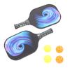 Pickleball Paddles Set Pickleball Racket Set with 2 Rackets 4 Balls for Indoor Outdoor Competition Training
