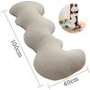 MAGIC ELEPHANT Cloud Body Pillow 100cm Plush Cushion Body Pillow Hug Pillow Sleeping Pillow Nap Pillow Nursing Cushion Foot Pillow with Zipper