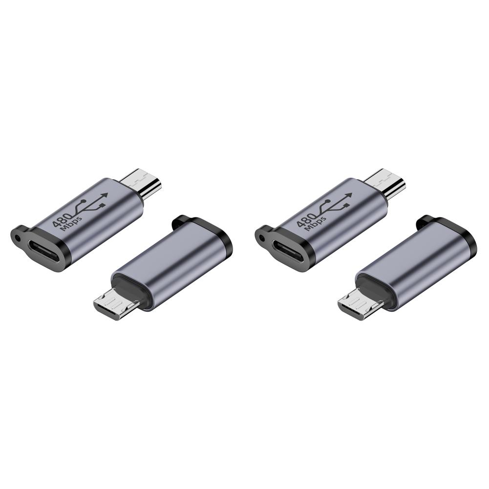 

2 шт. Typ-C-Buchse с преобразователем Micro-USB 480 Мбит/с 18 Вт для телефона