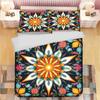 3pcsSet Rich Colorful Flower Garlands Plant Printing Bedding Duvet Covers Butterfly Animals Digital Printing Set Duvet Cover