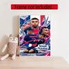 Mbappe Personalized Name Diamond Paintings Mosaic Wall Round Diamond Art Painting Kits Embroidery Crystal Accessories Frameless