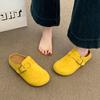 Damesko Baotou slippers dame 2025 vår nye komfortable yttertøy Boken casual halv-slippers trendy damesko