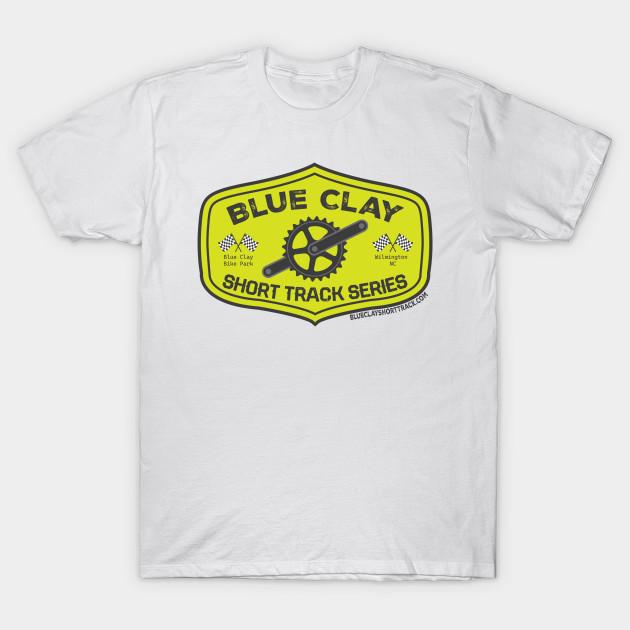 Men Black Print T-shirt Blue Clay Short Track Series No-Cut Transfer Paper Print Cotton Tshirt - Men s Summer Cotton Graphic Tee S