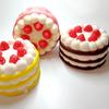 1pc Simulation Cake Model Strawberry Big Fruit Food Slow Rebound Pinch Music Soft Vent Decompression Toy Window Display Props