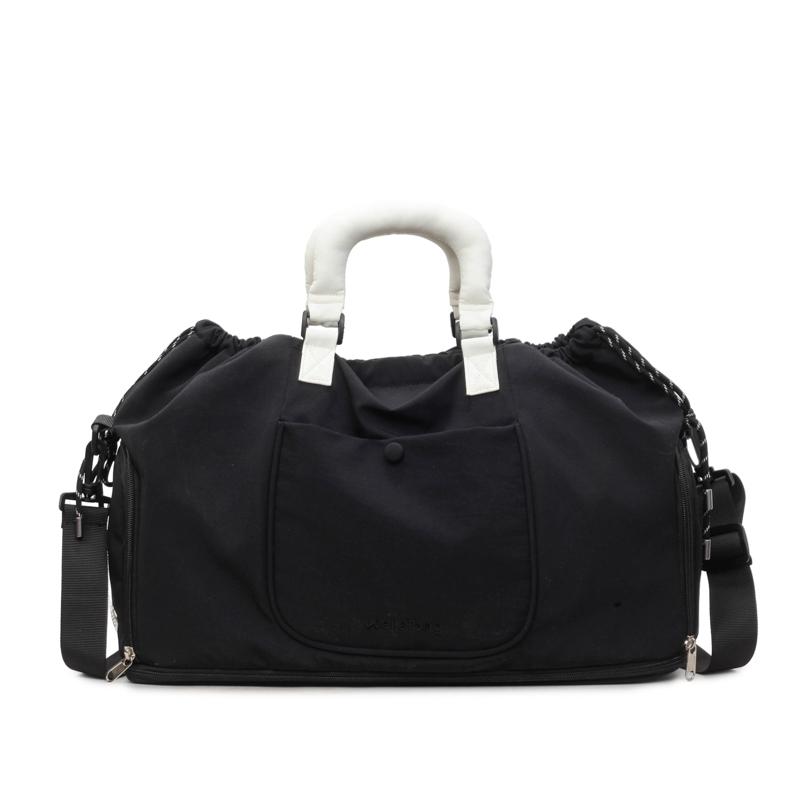 

New Solid Color Oxford Large Capacity Portable Travel Tote Sweet Super Light Durable Travel Bags Versatile Fashi Bags чёрный