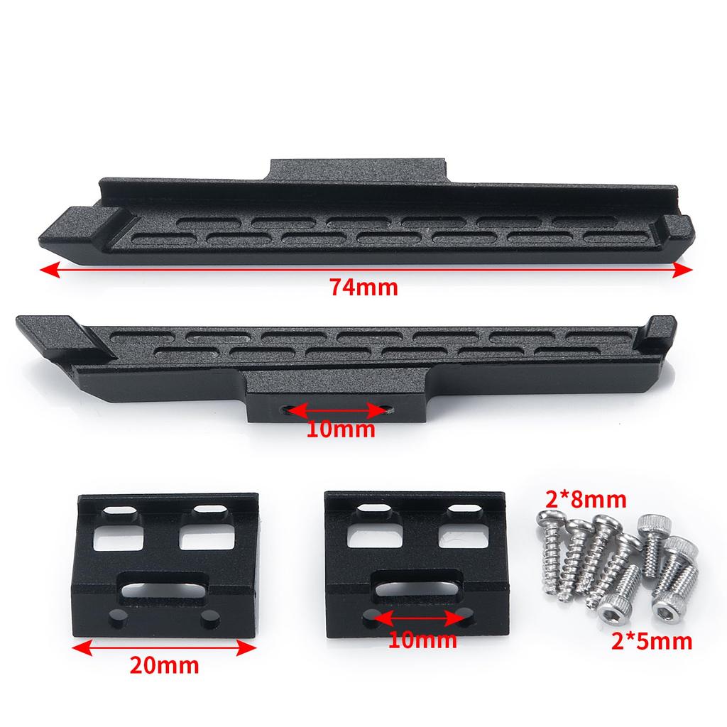 TRZX 1/18 RC Side Step Board Footboard Pedal Plate for Kyosho Jimny RC Crawler Car