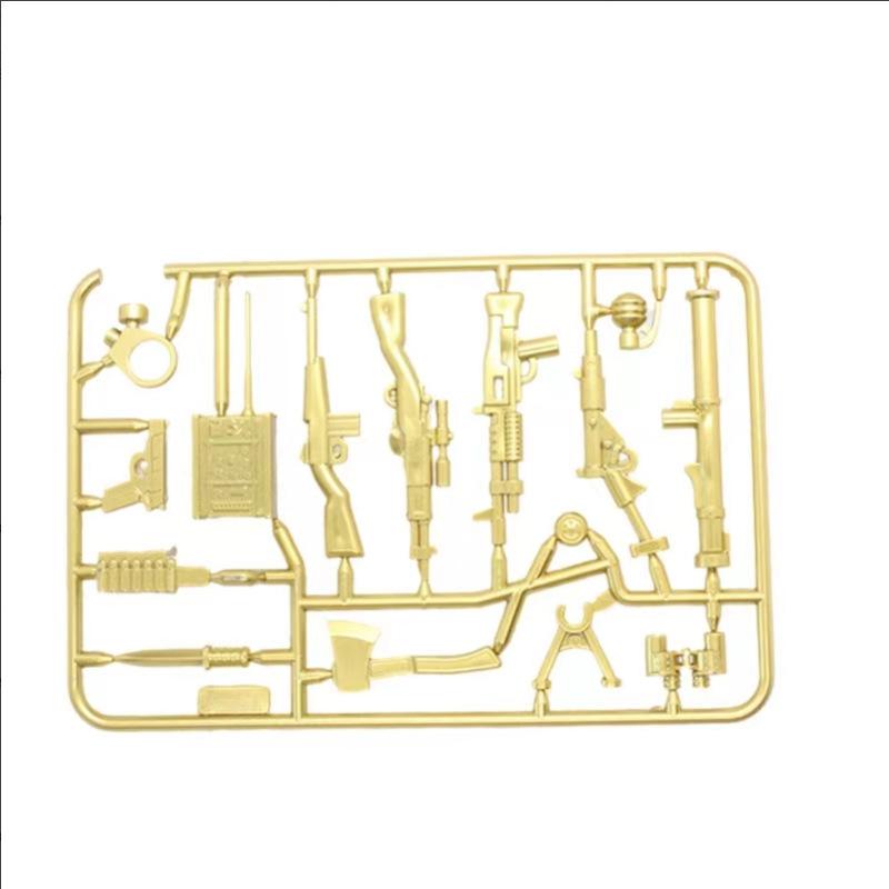 Doll Scene With Anti-Aircraft Maxine Anti-Aircraft Heavy Machine Gun Mortar Assembly Building Block