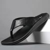 Fashion Summer Casual Fashion Slippers for Men Non-slip Outdoor Beach Shoes Male Designer New Luxury Cow Leather Men's Flip-flops