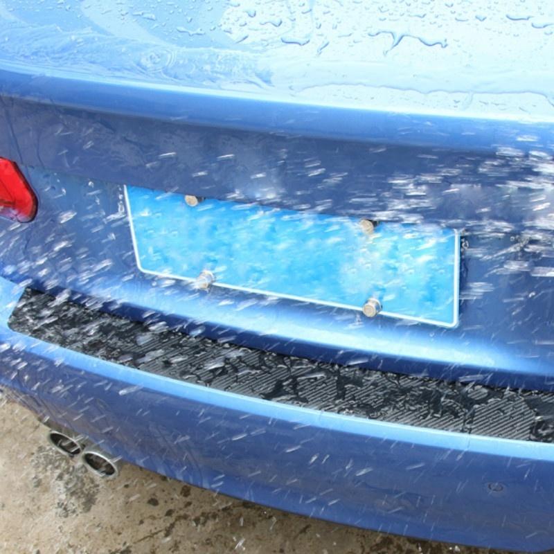 Car Trunk Door Sill Plate Rear Bumper Guard Protector Rubber Pad Durable Protective Self-adhesive Car Rear Bumper Protector Set