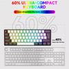 2025 New Mini 60% Compact Wired Keyboard 61 Keys RGB Backlight Membrane Keyboard For Windows PC Office Laptop Computer