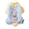 Cute cat clothes, warm macarons in autumn and winter, hairballs can lead four-legged dogs, small dogs, pet cats, fleece jackets