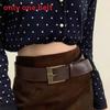 Wide Pu Leather Belt For Women Retro Chic Fashion Accessory For Casual Wear