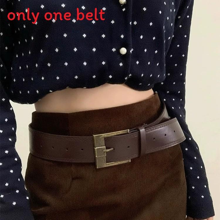 Wide Pu Leather Belt For Women Retro Chic Fashion Accessory For Casual Wear