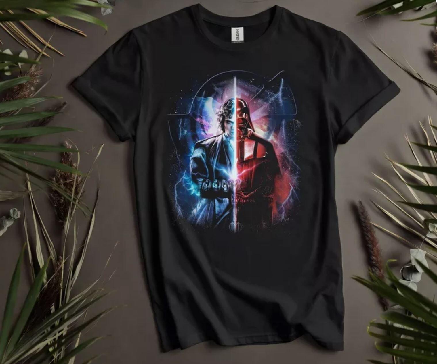 26 Anakin Skywalker & Darth Vader T-shirt T shirt Men Women Unisex Tshirt Unisex T-Shirt M