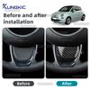 Carbon Fiber Steering Wheel Cover for Fiat 500/500C 2016 2017 2018 2019 2020 2021 2022 2023 2024