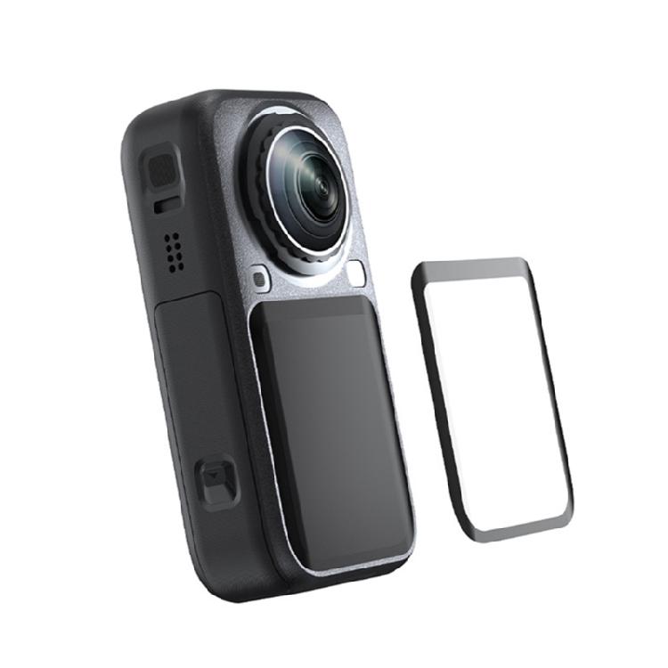 Protective Tempered Glass Film Kit for X6 Action Camera Screen, Tempered Glass Guard with Cleaning Wipes Dust Absorber
