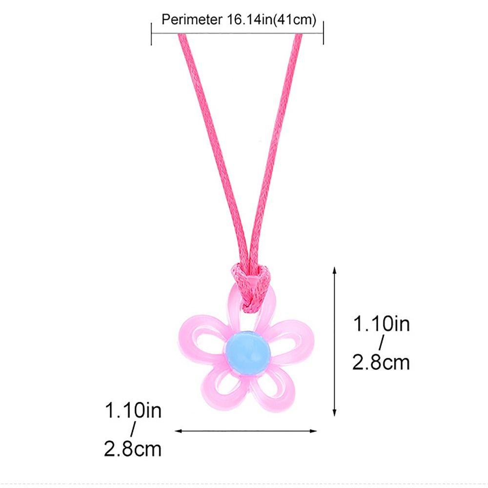 All-Match Damen Schlüsselbeinkette Farbkontrast INS Schmuck Süße Halskette Damen Mädchen