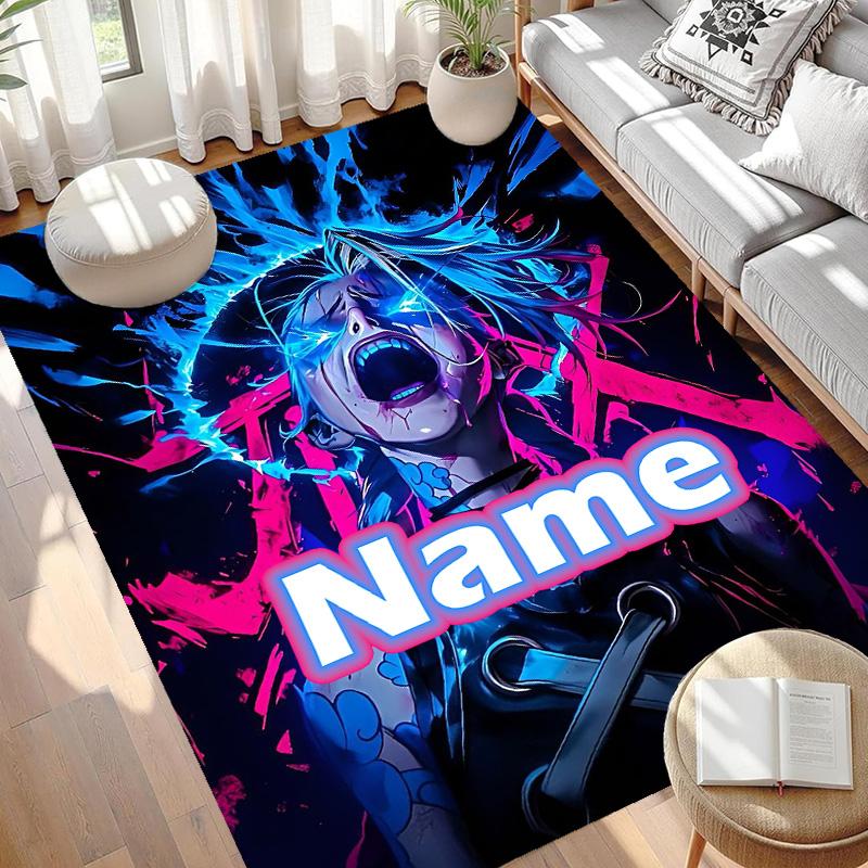 Custom Name Personalized Jinx Print Carpet, Versatile Home Decor Rug, for Playroom, Apartment, Balcony, Entryway, Hallway Gift